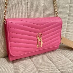 Steve Madden Pink Crossbody Bag with Gold Chain